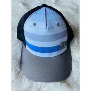 NWOT Mercedes-Benz hat Striped blue gray and white